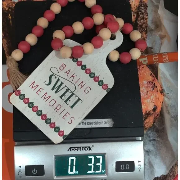 Gingerbread Tiered Tray Beads Garland Swag DecorBaking Sweet Memories Christmas - Picture 8 of 10